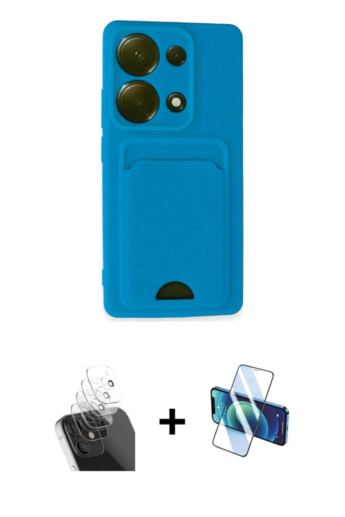 ieg™ Redmi Note 13 Pro 4G Kılıf Vadi Çizgi Prime - Siyah 3D Antistatik Seramik Nano Ekran Koruyucu +