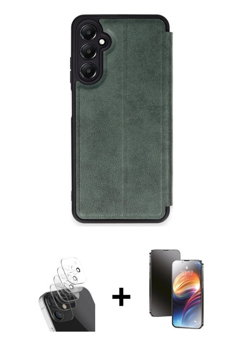 ieg™ Galaxy A15 4G Kılıf Zirve Yansıma Serisi - Siyah 3D Antistatik Mat Seramik Nano Ekran Koruyucu