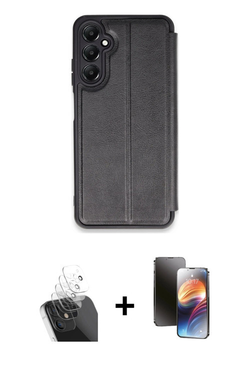 ieg™ Galaxy A15 4G Kılıf Zirve Yansıma Serisi - Siyah 3D Antistatik Mat Seramik Nano Ekran Koruyucu
