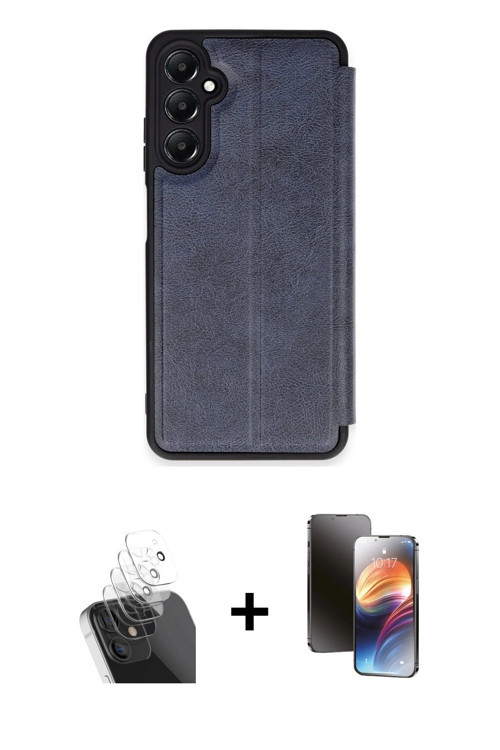 ieg™ Galaxy A15 4G Kılıf Zirve Yansıma Serisi - Siyah 3D Antistatik Mat Seramik Nano Ekran Koruyucu