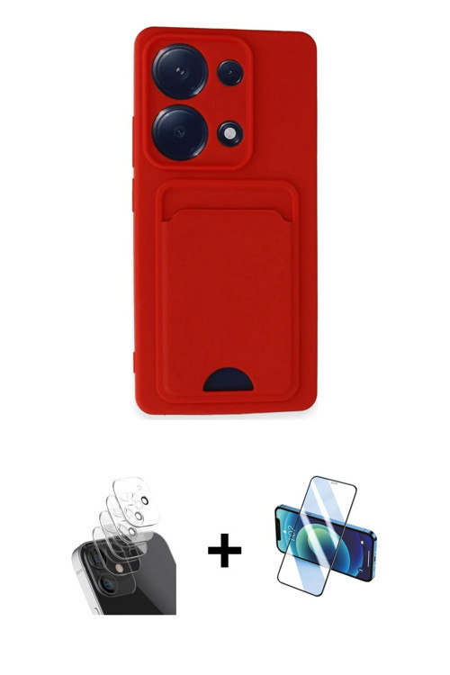 ieg™ Redmi Note 13 Pro 4G Kılıf Vadi Çizgi Prime - Siyah 3D Antistatik Seramik Nano Ekran Koruyucu +