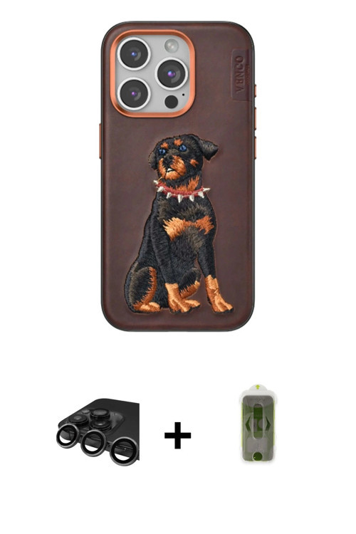 ieg™ iPhone 15 Pro Kılıf Nova Form Koleksiyonu - Siyah Joko Magic 5D Hayalet Cam + Titanyum Gri Raze