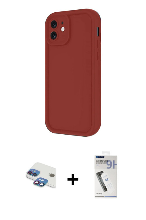 ieg™ iPhone 11 Kılıf Yankı Yansıma Özel Seri - Şeffaf Uv Polymer Nano Ekran Koruyucu + Gökkuşağı Per