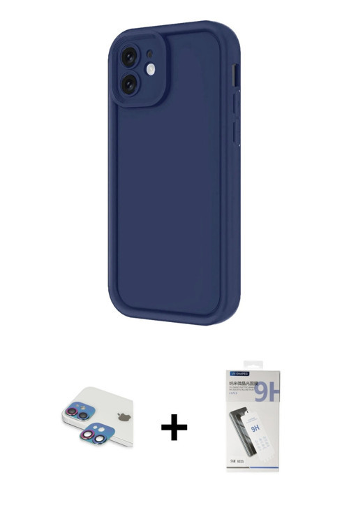 ieg™ iPhone 11 Kılıf Yankı Yansıma Özel Seri - Şeffaf Uv Polymer Nano Ekran Koruyucu + Gökkuşağı Per