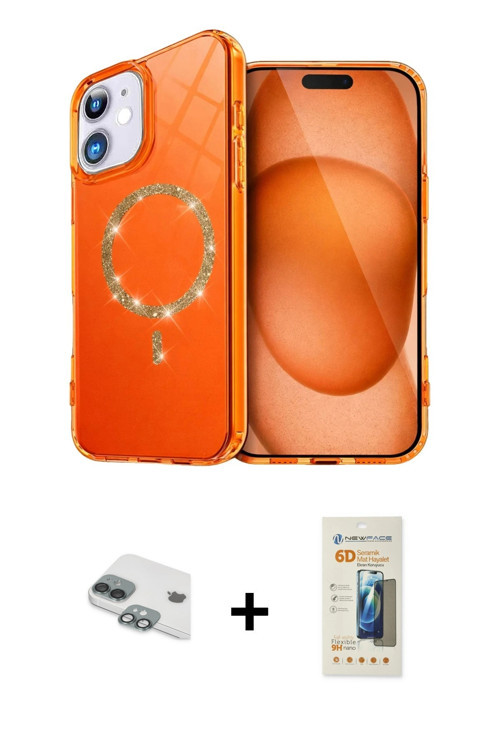 ieg™ iPhone 11 Kılıf Kıvılcım Form Prime - Siyah 6D Mat Seramik Hayalet Nano Ekran Koruyucu + Yeşil