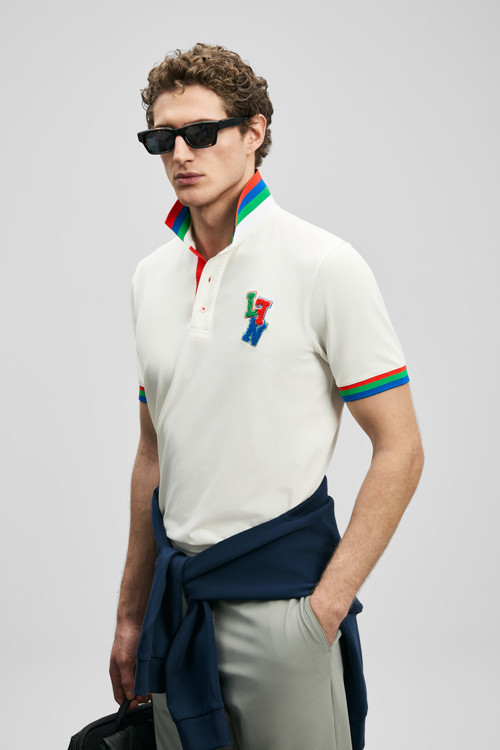 Fun Smart Erkek Polo Tişört Kırık Beyaz