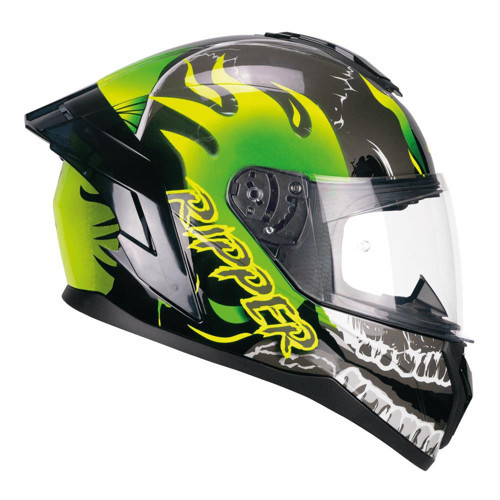 330R RIOT RIPPER Kapalı Kask Siyah/Sarı-L