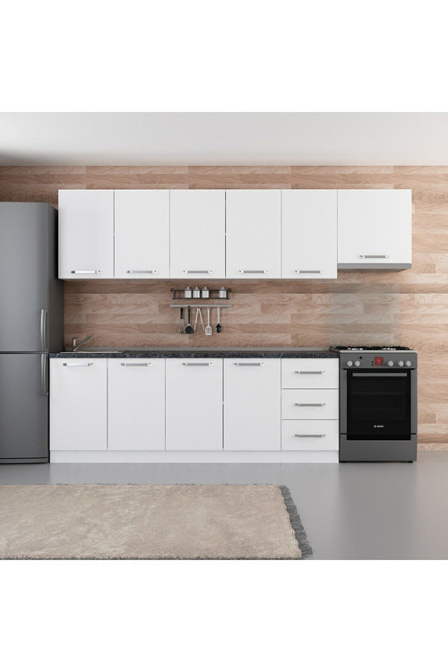 285 Cm Mutfak Dolabı Beyaz 285-B7
