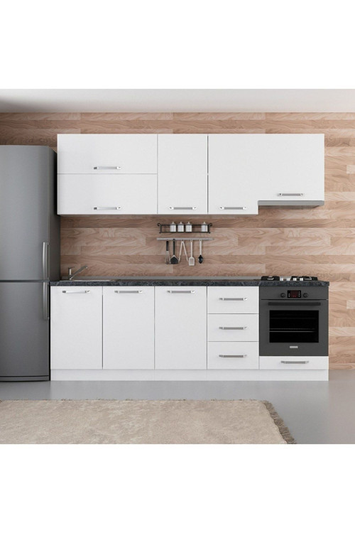 240 Cm Mutfak Dolabı Beyaz 240-B6