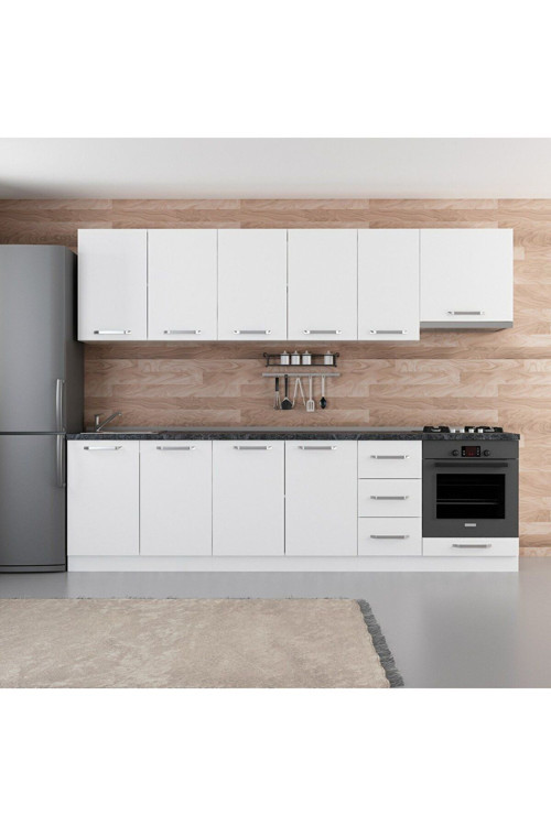 280 Cm Mutfak Dolabı Beyaz 280-B11