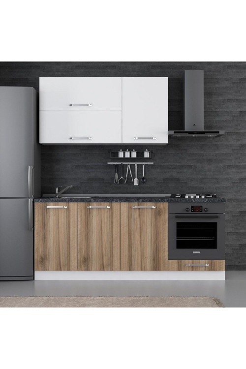 200 Cm Mutfak Dolabı Beyaz Dore 200-D6