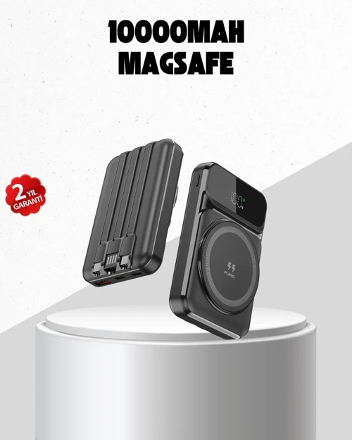 15W Kablosuz Şarj Özellikli 10000 mAh Powerbank – Type-C Hızlı Şarj