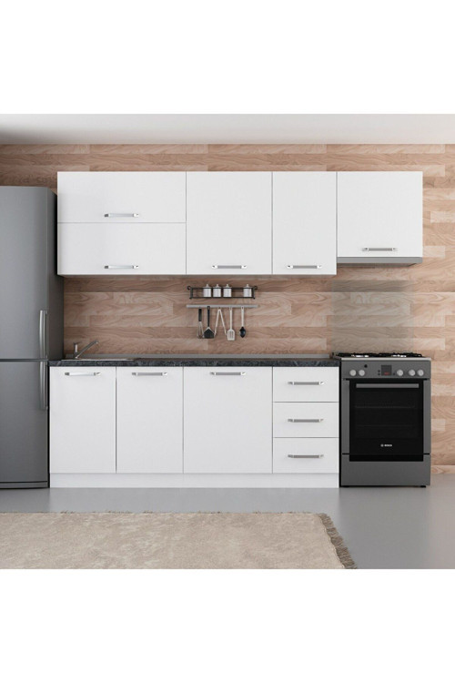 255 Cm Mutfak Dolabı Beyaz 255-B7