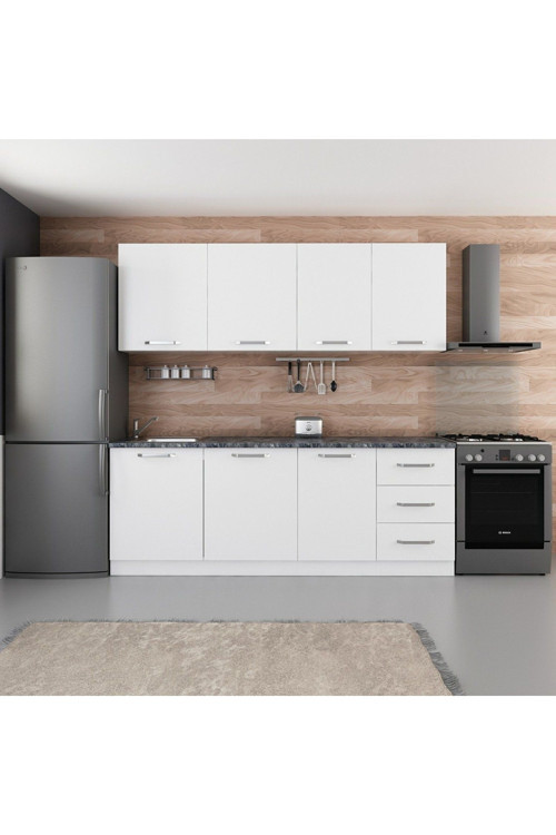 220 Cm Mutfak Dolabı Beyaz 220-B1