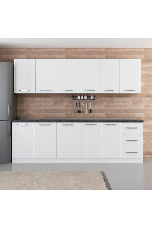 265 Cm Mutfak Dolabı Beyaz 265-B1