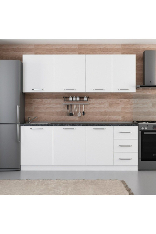 215 Cm Beyaz Mutfak Dolabı 215-B2
