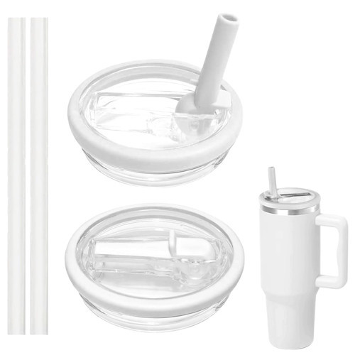 1 Adet Stanley Quencher Uyumlu Termos Kapağı 40 Oz 1.18 LT Uyumlu Pipetli Sızdırmaz Termos Kapak