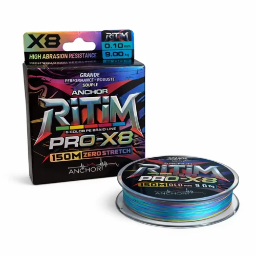 İp Örgü Misina - 8 Kat - Anchor Ritim X8 - 150mt - Ebruli - 0.10mm