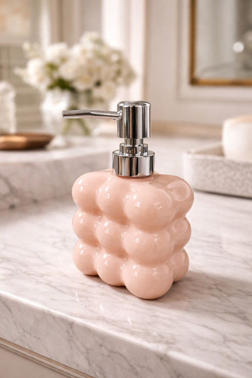 Bubble Cam Sıvı Sabunluk, 300 ml - Somon, 9,5x6,5x15 cm