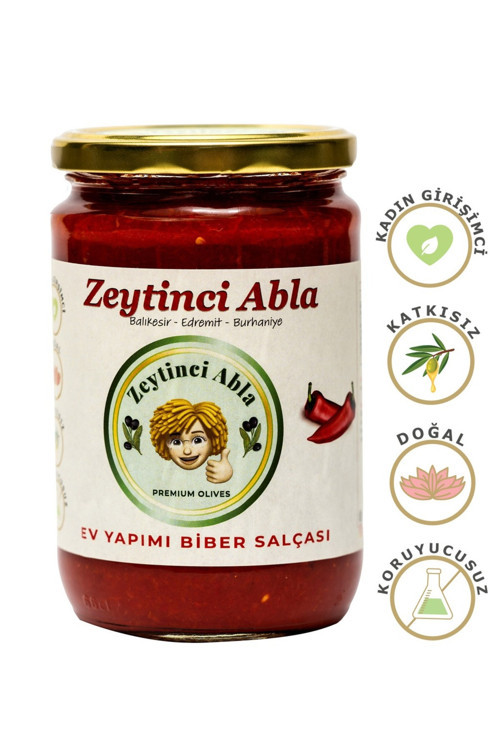 Biber Salçası Ev Yapımı - Doğal & Katkısız 660 ml