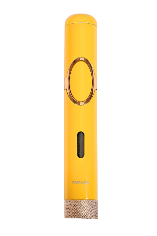 Tek Torch Pürmüz Delicili Sarı Metal Puro Çakmağı