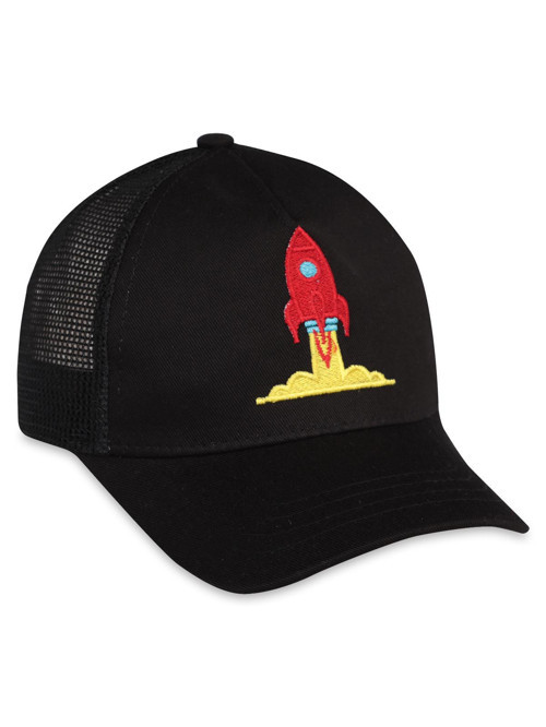 Rocket Bebek Erkek Kep Şapka - Siyah