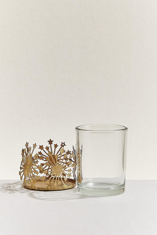 Snowy Tealight Mumluk Gold - 1 Adet