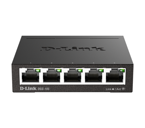 D-LINK DGS-105/E 5-PORT 10/100/1000 BASE-T YÖNETİMSİZ METAL DESKTOP GİGABİT SWITCH