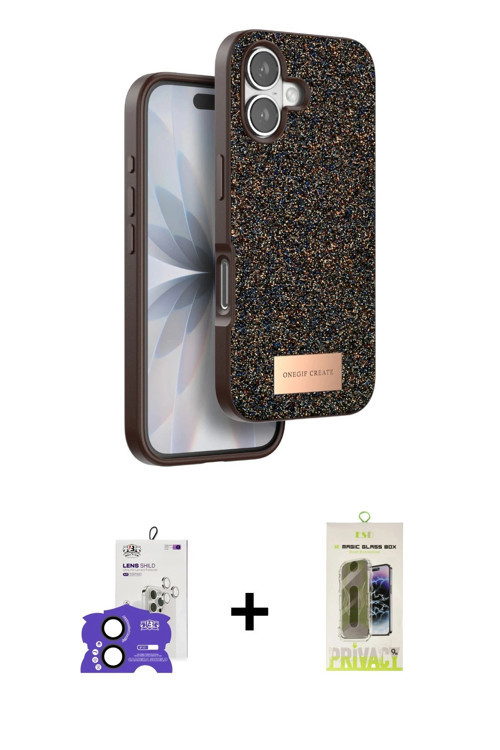 iPhone 17 Kılıf Vadi Klasik Serisi - Siyah Joko Magic 5D Hayalet Cam + Siyah Bilvis Titan Kamer