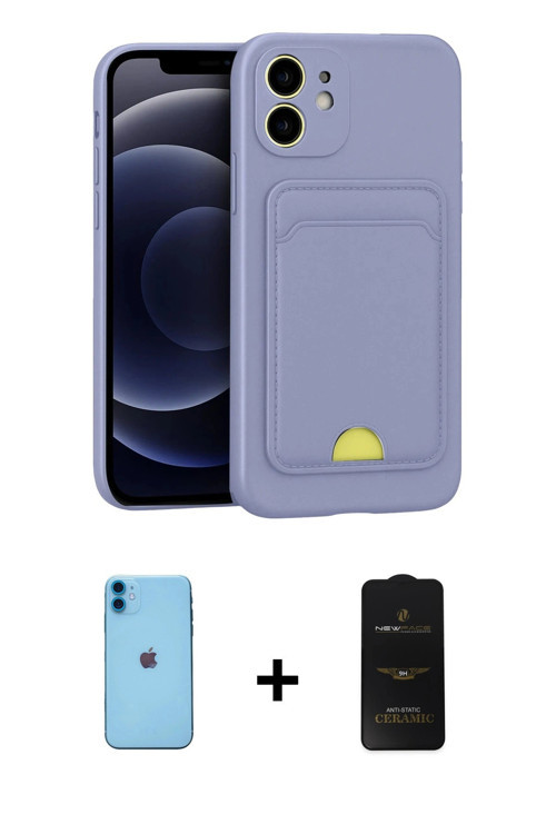 iPhone 11 Kılıf Vadi Çizgi Prime - Siyah 6D Antistatik Mat Seramik Hayalet Nano Ekran Koruyucu