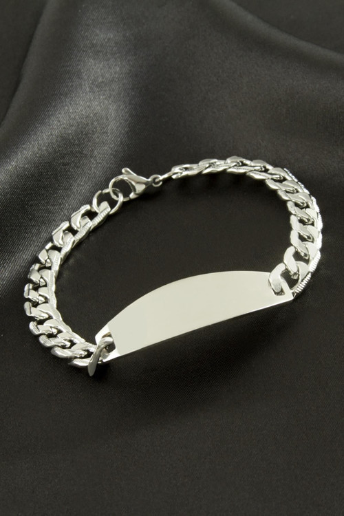 Künye Çelik Bileklik (İsim Yazılabilir)