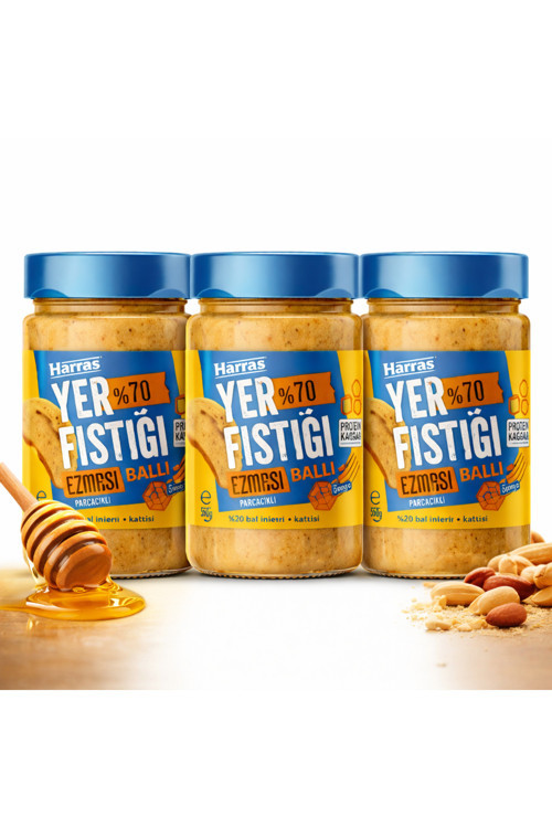 Ballı Yer Fıstık Ezmesi 350 g (3’lü Paket)