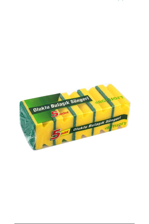 Oluklu Bulaşık Sünger 5'li