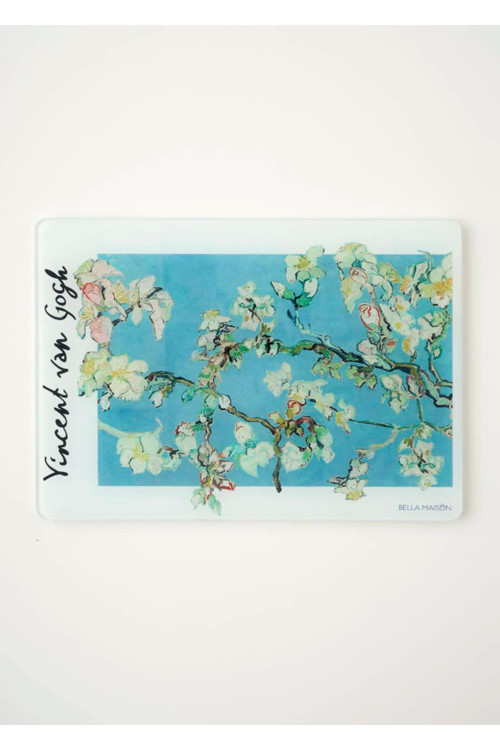 Van Gogh Almond Blossom Cam Kesme Tahtası (35x25 cm)