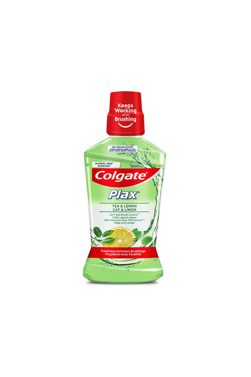 Plax Çay Ve Limon Ağız Bakım Suyu 500 Ml 4 Adet