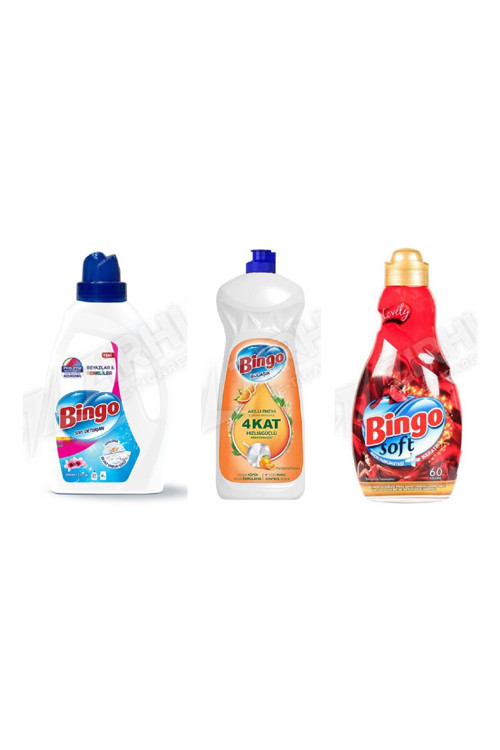 Amber Sıvı Det. 1755 Ml + Sıvı Bulaşık Deterjanı 1500 Ml + Soft Yumuşatıcı 1440 Ml 3'Lü Set