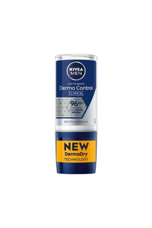 5 Adet Men Roll-On Deodorant Derma Control Clinical 96 Saat Anti-Perspirant 50Ml