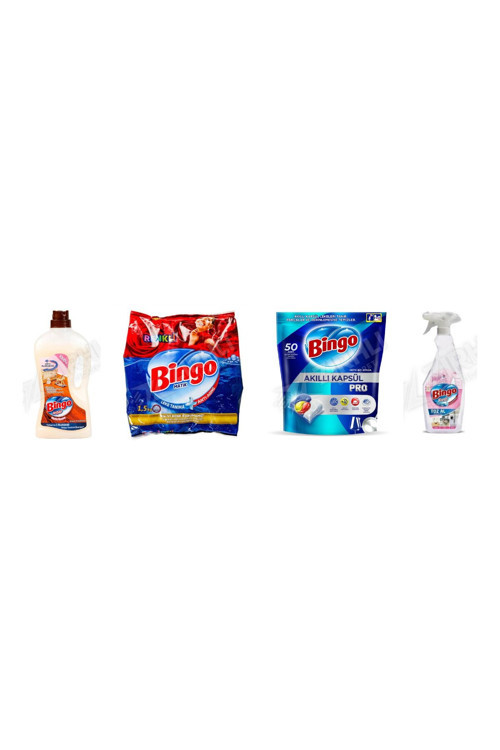 Ahşap Tem. 1 L + Renkliler İçin Toz Deterjan 1.5 Kg +Tablet 50'Li + Toz 750 Ml 4'Lü Set