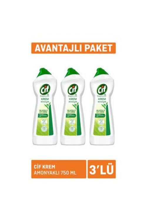 6 Adet Krem Amonyaklı 3 X 750Ml