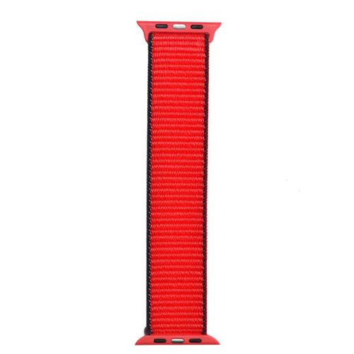 Watch 40mm Uyumlu KRD-03 Hasır MKST Kordon-67-Tricolor Red