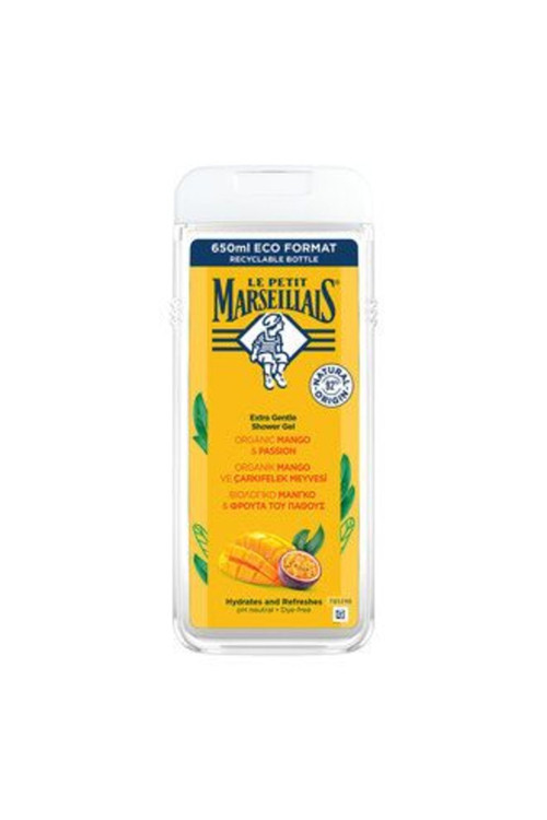 5 Adet Organik Mango & Çarkıfelek Meyveli Duş Jeli 650 Ml