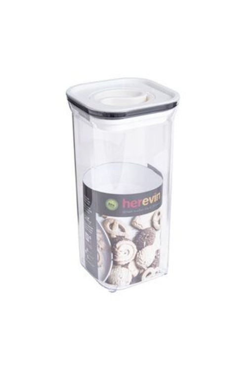 2 Adet Kare Vakumlu Kapak Saklama Kabı 1.5 L