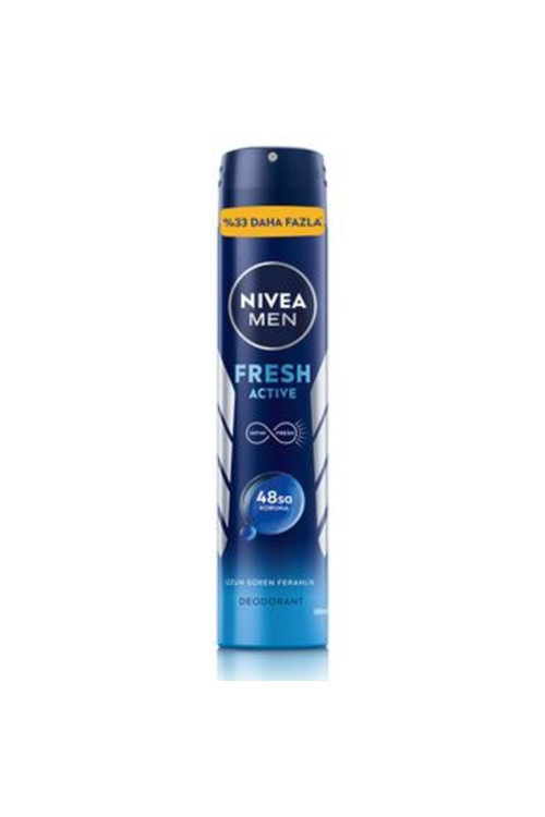 6 Adet Men Fresh Active Erkek Sprey Deodorant 200 Ml