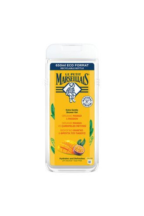 2 Adet Organik Mango & Çarkıfelek Meyveli Duş Jeli 650 Ml