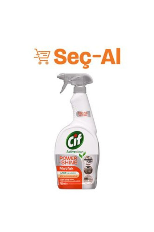 3 Adet Power & Shine Sprey Mutfak İçin Temizleyici Ve Yağ Çözücü 750 Ml