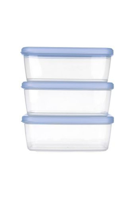 3 Adet Aria Saklama Kabı 3'Lü Set 1200 Ml