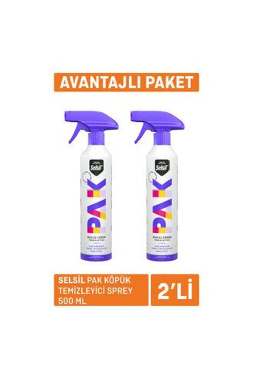 6 Adet Pak Köpük Temizleyici Sprey 500Ml X 2