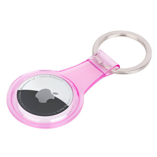 ​Maks Technology MKST Airtag 07 Uyumlu Silikon Anahtarlık-Pembe