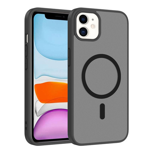 iPhone 11 Kılıf M-safe Şarj Özellikli MKST Babet Kapak - Siyah