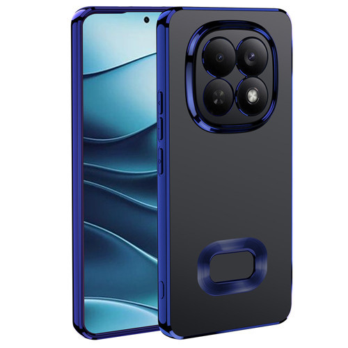 Redmi Note 15 Pro 4G Kılıf Kamera Korumalı Logo Gösteren MKST Omega Kapak - Lacivert